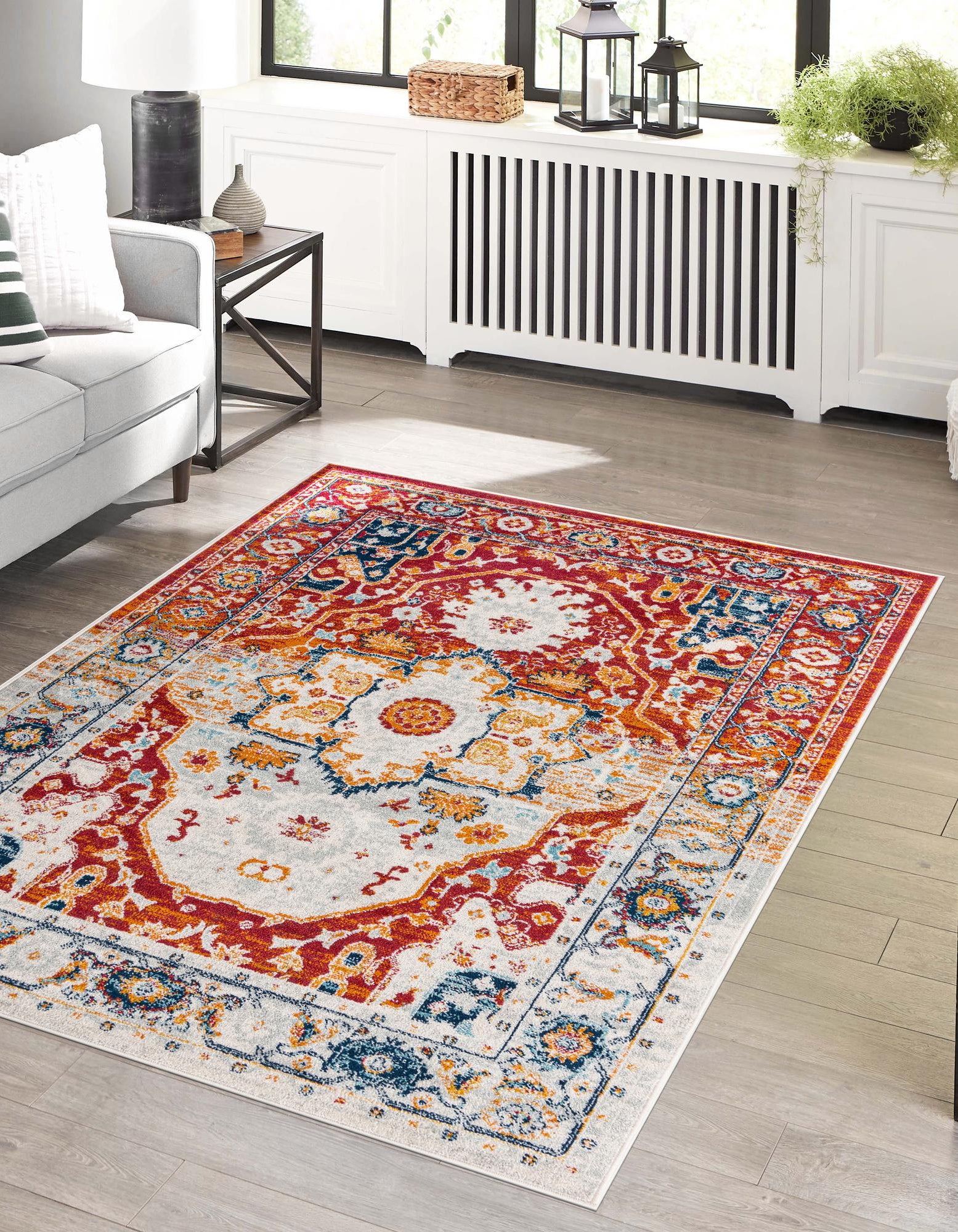 Rust Red 3' 3 x 5' 3 Madeline Vintage Rug | Rugs.com