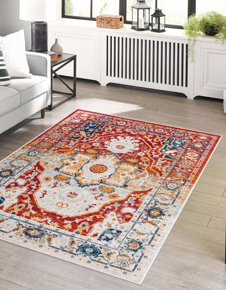 Rust Red 3' 3 x 5' 3 Madeline Vintage Rug | Rugs.com