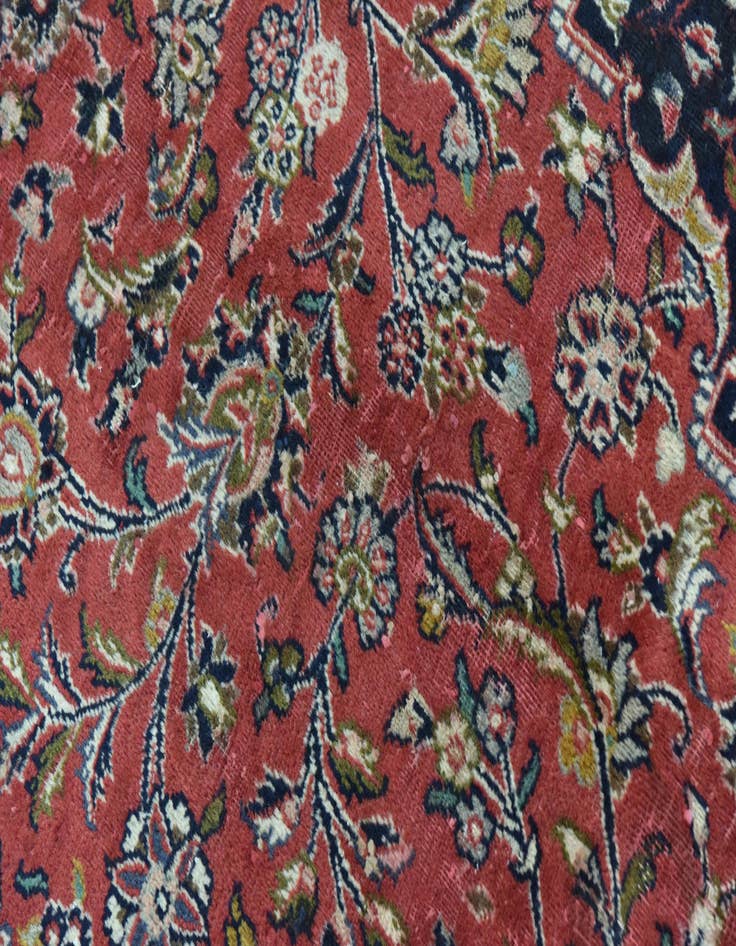 Detail image of  9' 7 x 12' 5  Hand Knotted Mashad Persian Wool Rug