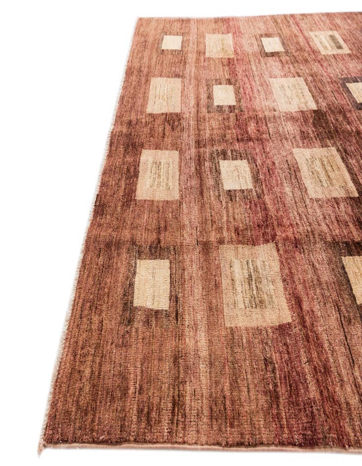 Detail image of  4' 9 x 6' 1  Hand Knotted Modern Ziegler Rug