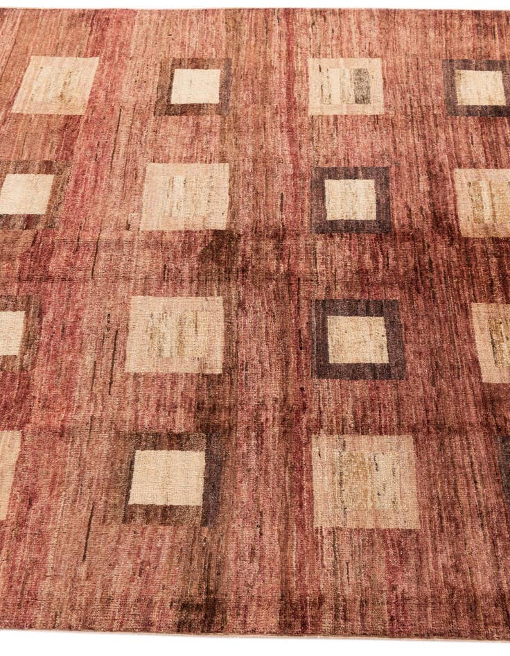 Detail image of  4' 9 x 6' 1  Hand Knotted Modern Ziegler Rug