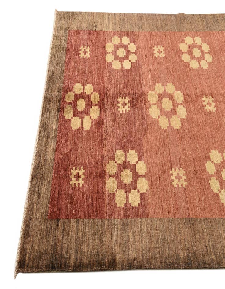 Detail image of  5' x 6' 4  Hand Knotted Modern Ziegler Rug
