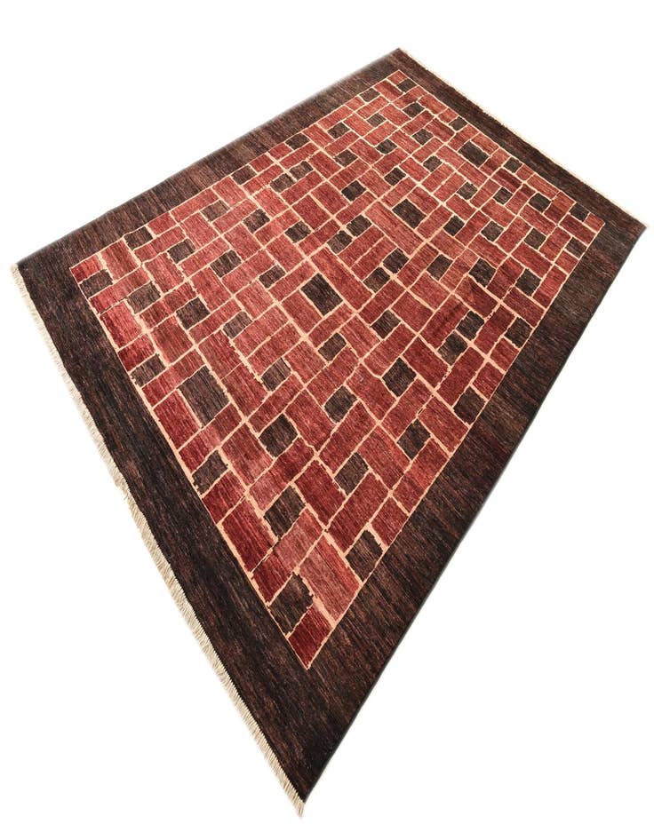 Detail image of  6' 7 x 9' 8  Hand Knotted Modern Ziegler Rug