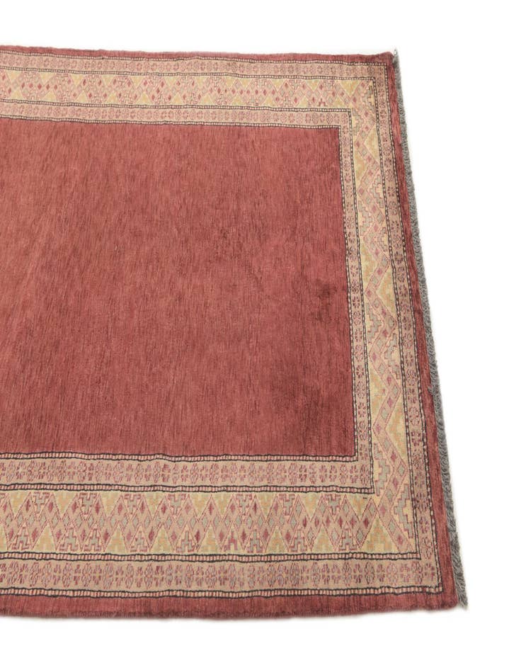 Detail image of  4' 2 x 5' 9  Hand Knotted Modern Ziegler Rug