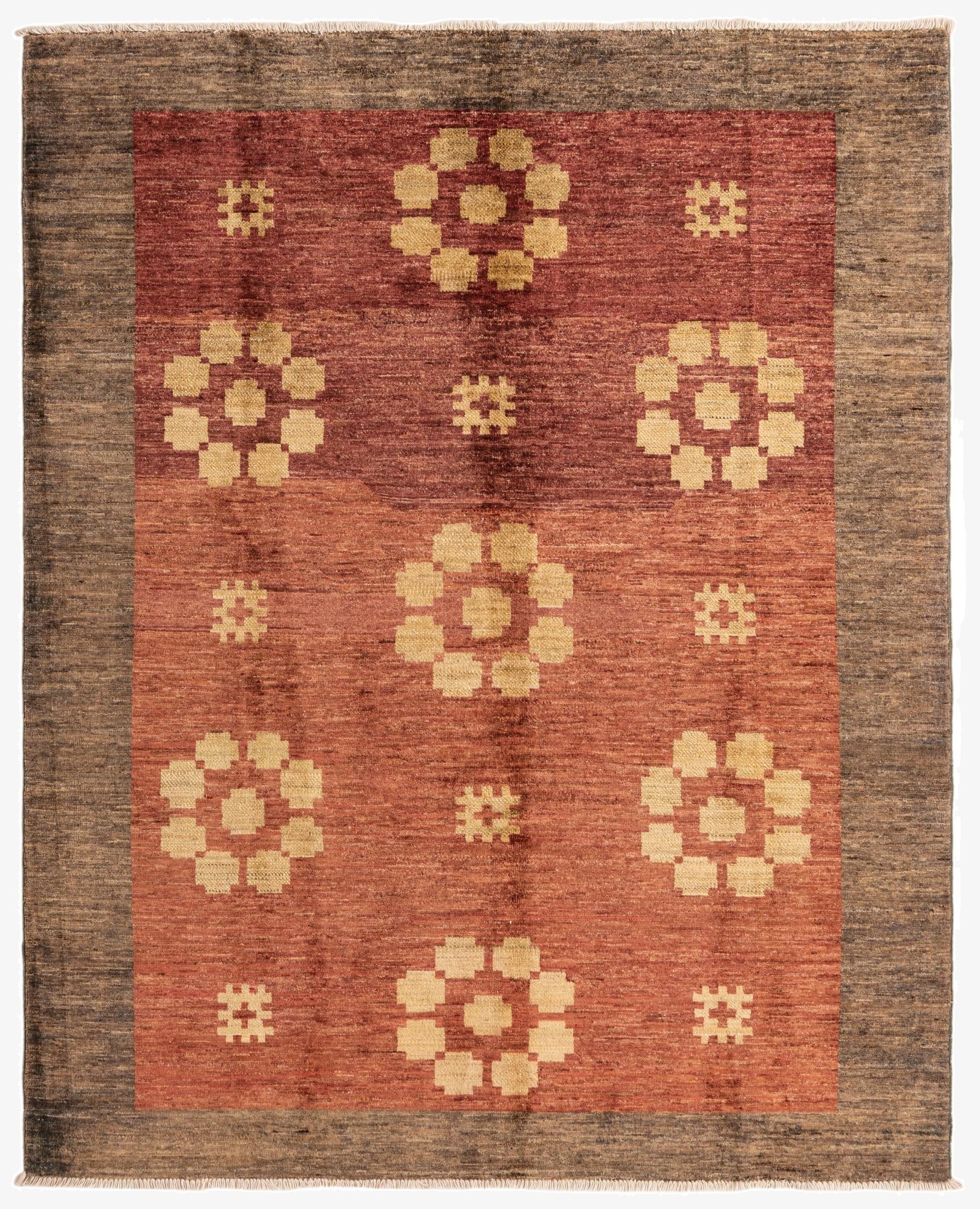  5' x 6' 4  Hand Knotted Modern Ziegler Rug