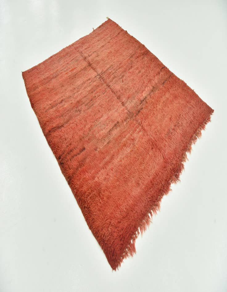 Detail image of  5' 9 x 6' 6  Hand Knotted Moroccan Wool Rug