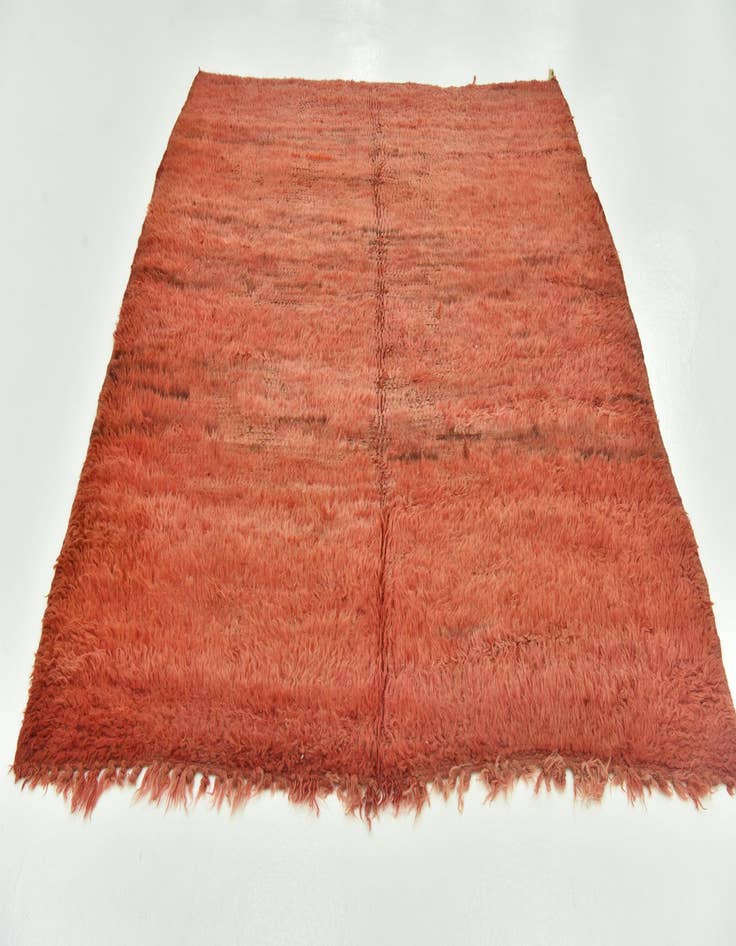 Detail image of  5' 9 x 6' 6  Hand Knotted Moroccan Wool Rug