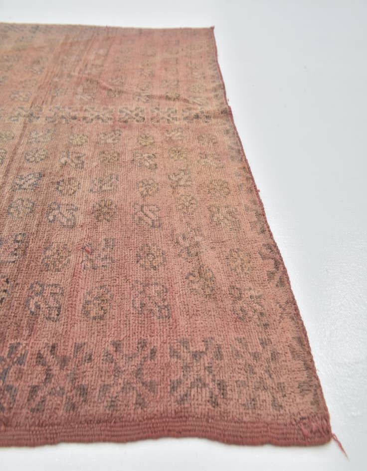 Detail image of  5' 6 x 8' 6  Hand Knotted Moroccan Wool Rug
