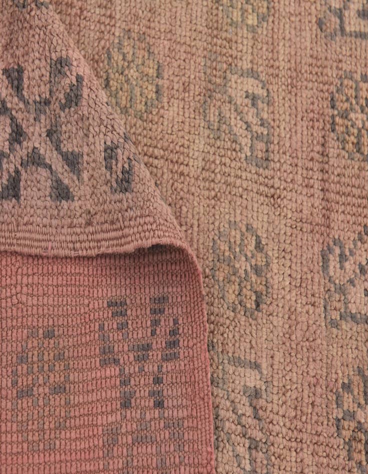 Detail image of  5' 6 x 8' 6  Hand Knotted Moroccan Wool Rug