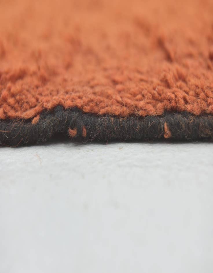 Detail image of  4' 3 x 6'  Hand Knotted Moroccan Wool Rug