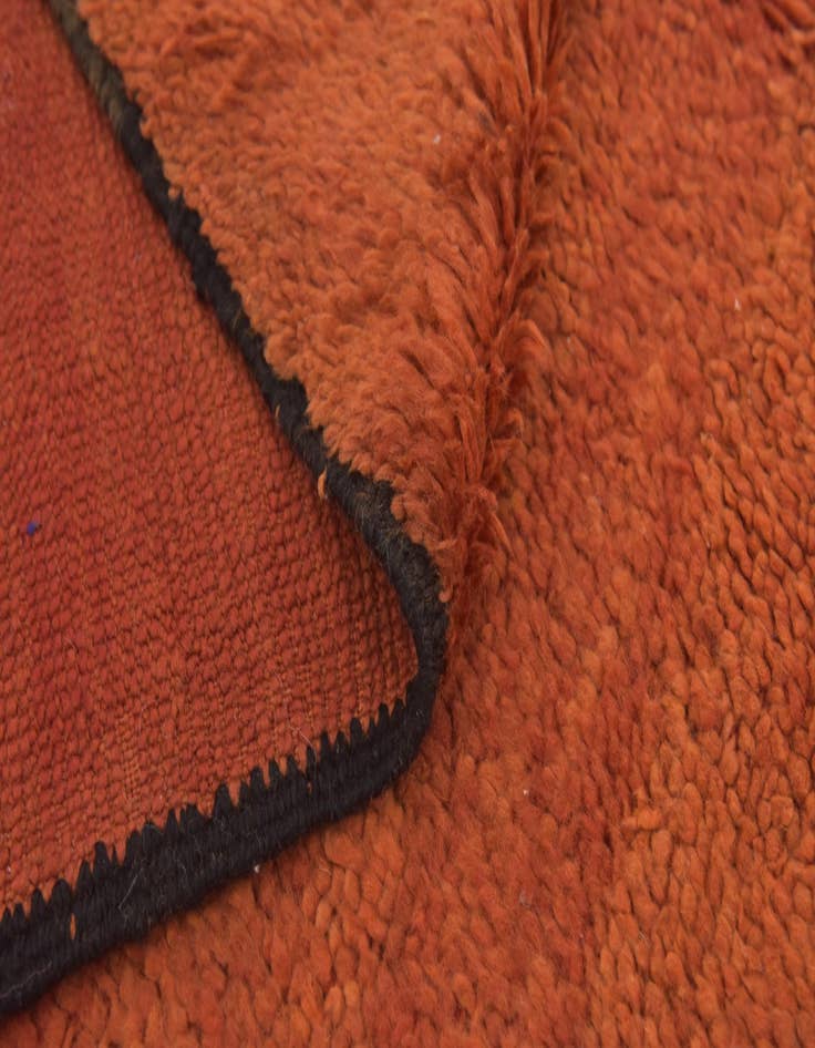 Detail image of  4' 3 x 6'  Hand Knotted Moroccan Wool Rug