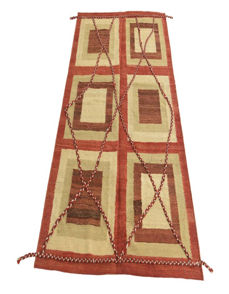 Detail image of 3' 8 x 6' 2 Hand Knotted Moroccan Wool Rug