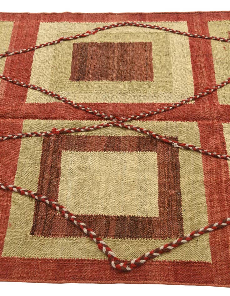 Detail image of 3' 8 x 6' 2 Hand Knotted Moroccan Wool Rug