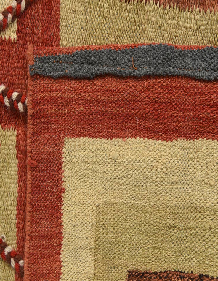 Detail image of 3' 8 x 6' 2 Hand Knotted Moroccan Wool Rug