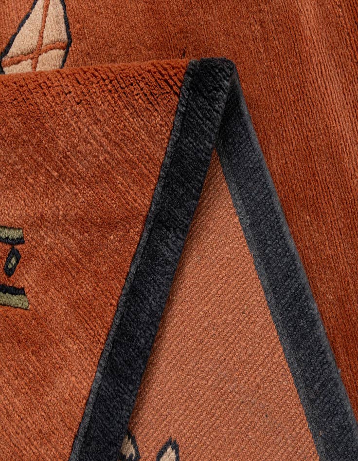 Detail image of  6' 7 x 9' 7  Hand Knotted Nepal Wool Rug