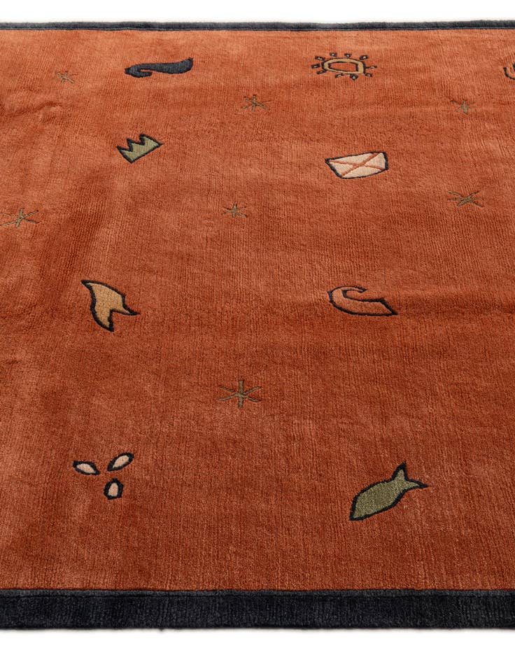 Detail image of  6' 7 x 9' 7  Hand Knotted Nepal Wool Rug