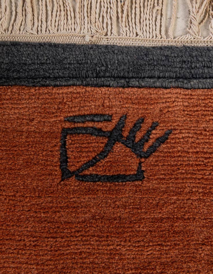 Detail image of  6' 7 x 9' 7  Hand Knotted Nepal Wool Rug