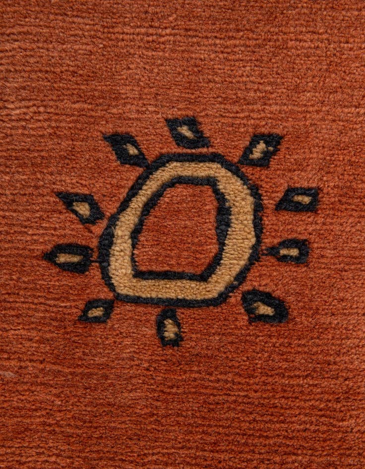 Detail image of  6' 7 x 9' 7  Hand Knotted Nepal Wool Rug