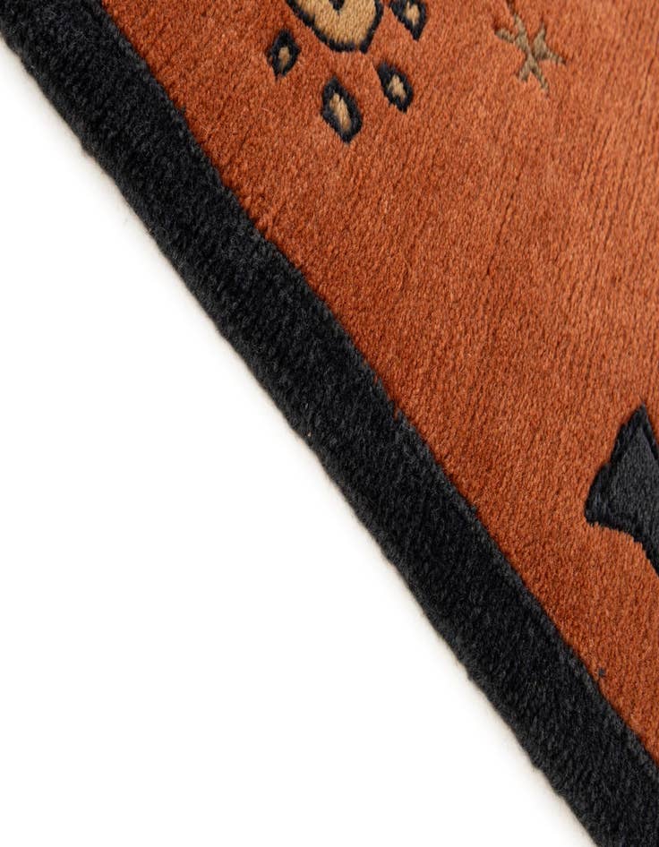 Detail image of  3' 2 x 5'  Hand Knotted Nepal Wool Rug