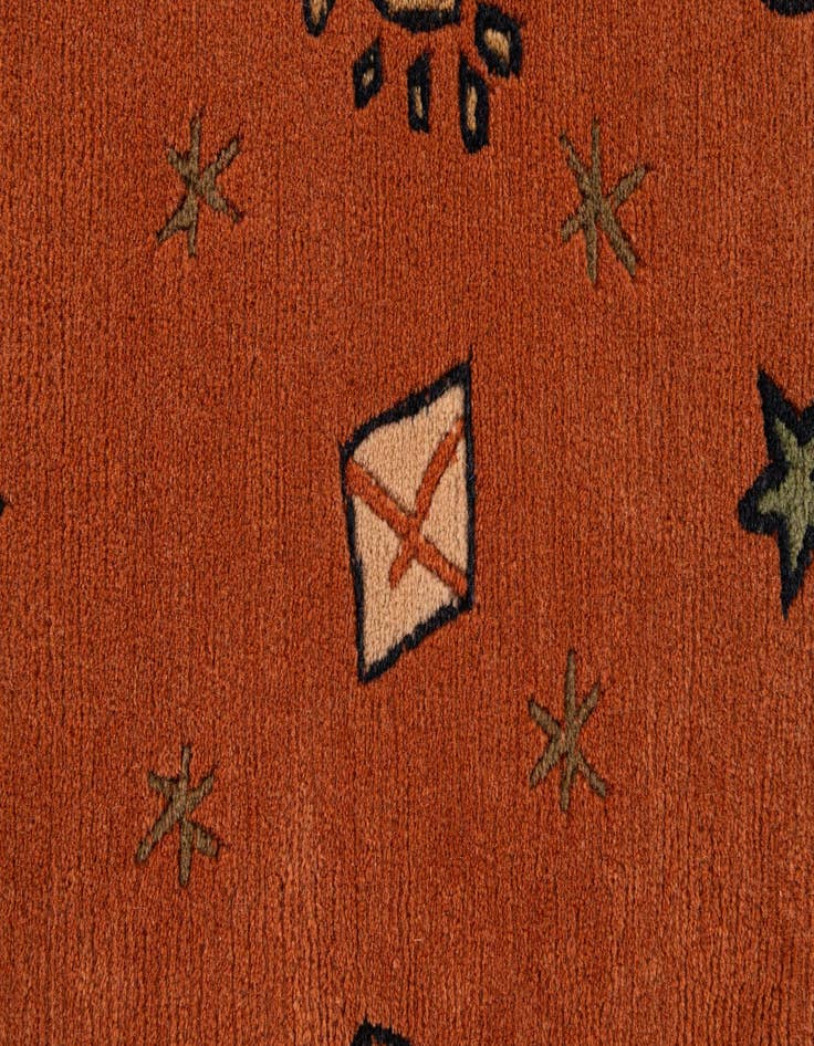 Detail image of  3' 2 x 5'  Hand Knotted Nepal Wool Rug