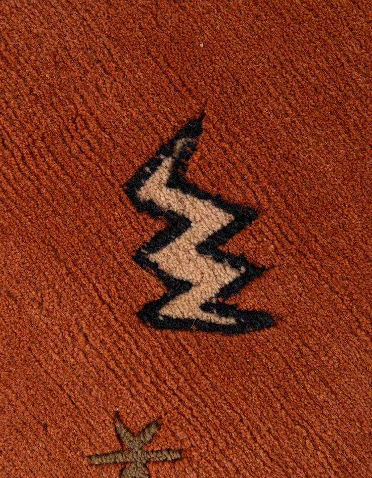 Detail image of  3' 2 x 5'  Hand Knotted Nepal Wool Rug