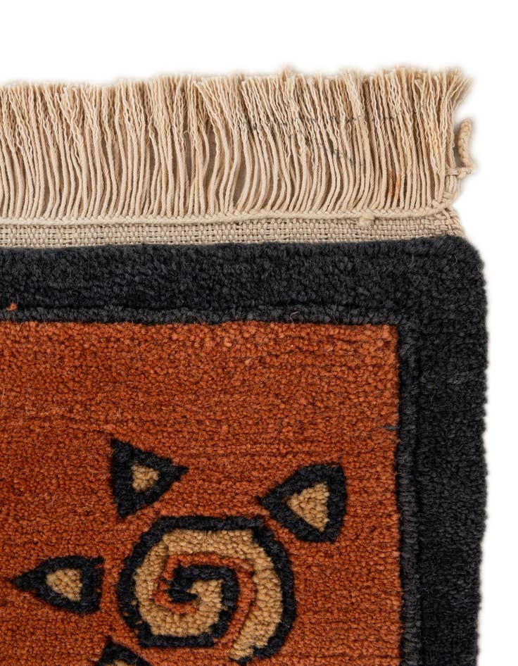 Detail image of  3' 2 x 5'  Hand Knotted Nepal Wool Rug