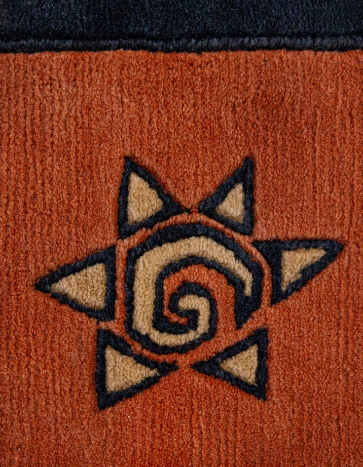 Detail image of  4' 8 x 6' 7  Hand Knotted Nepal Wool Rug