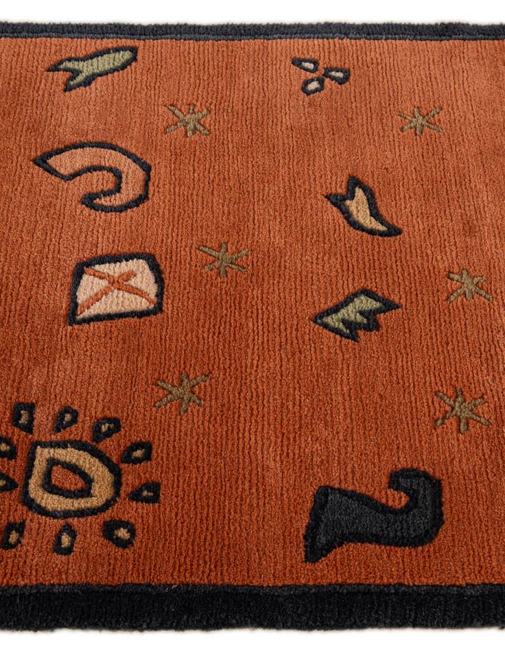 Detail image of  2' 5 x 4' 7  Hand Knotted Nepal Wool Rug