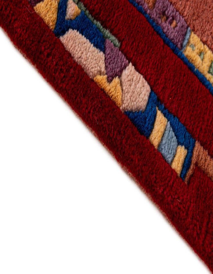 Detail image of  2' 6 x 4' 9  Hand Knotted Nepal Wool Rug