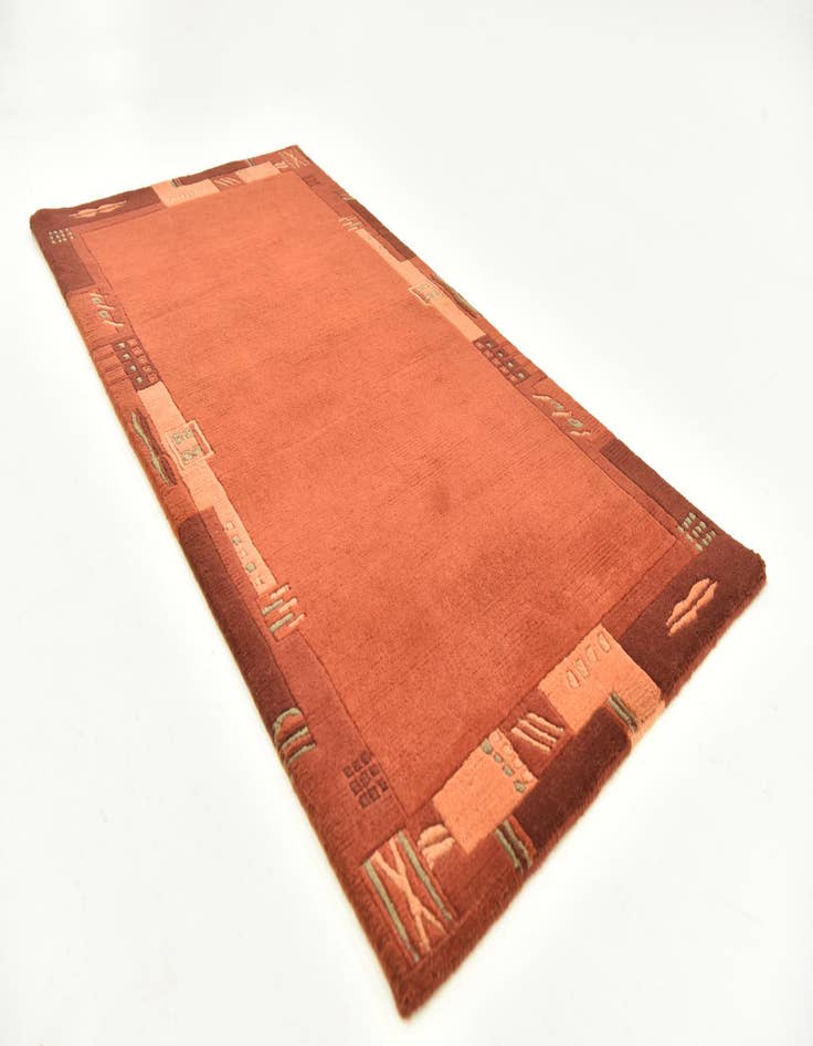 Detail image of  2' 5 x 4' 8  Hand Knotted Nepal Wool Rug