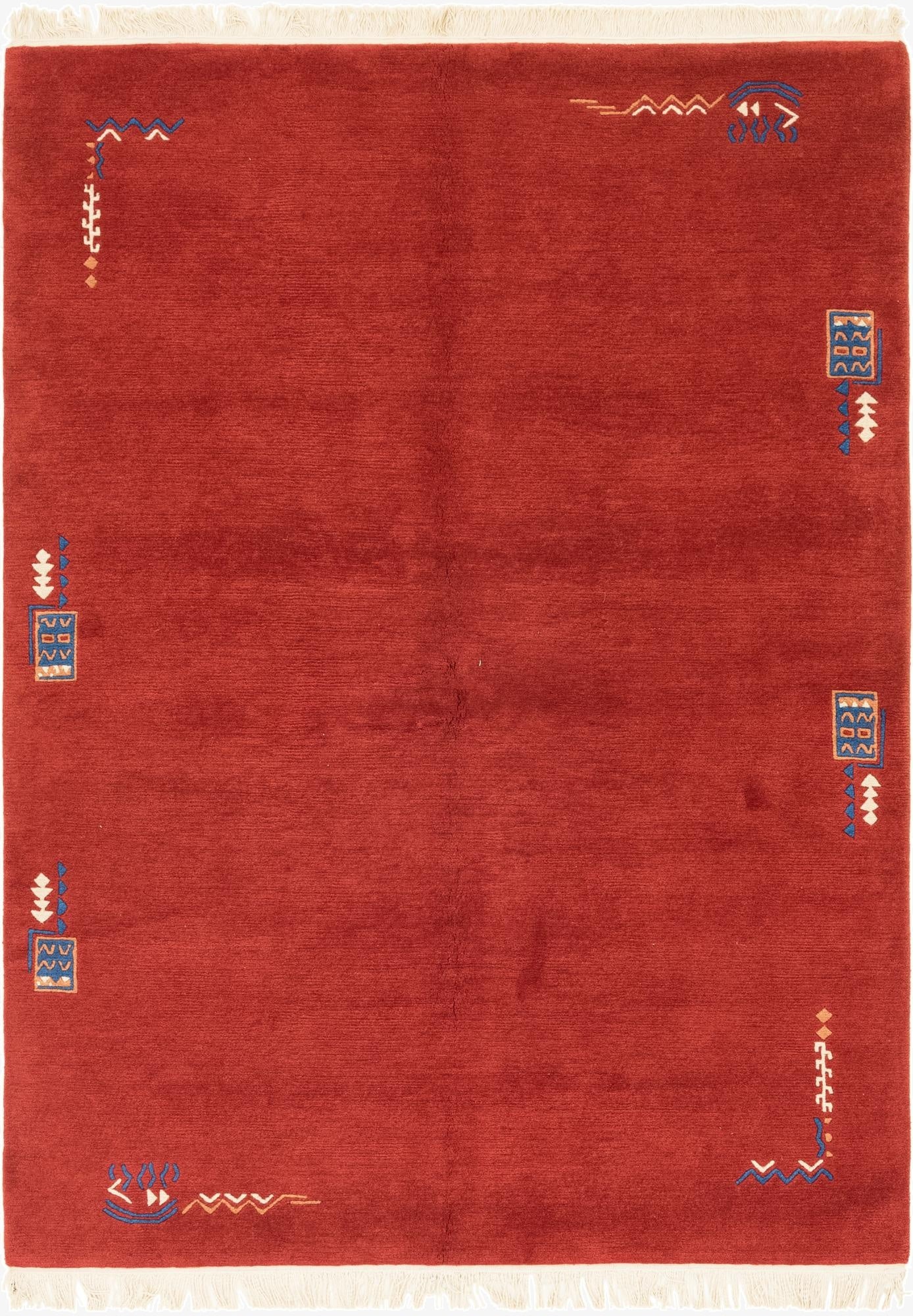  5' 7 x 7' 9  Hand Knotted Nepal Wool Rug