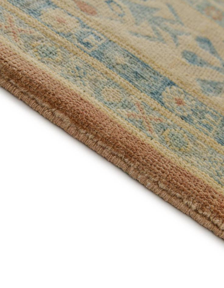 Detail image of 8' 1 x 9' 9 Hand Knotted Oushak Wool Rug