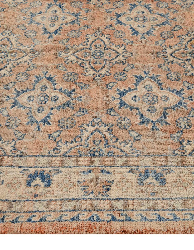 Detail image of  5' 2 x 6' 11  Hand Knotted Oushak Wool Rug