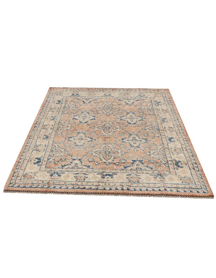 Detail image of  5' 2 x 6' 11  Hand Knotted Oushak Wool Rug