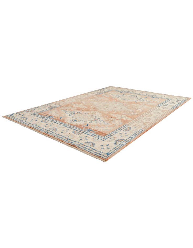 Detail image of  5' 6 x 8' 3  Hand Knotted Oushak Wool Rug