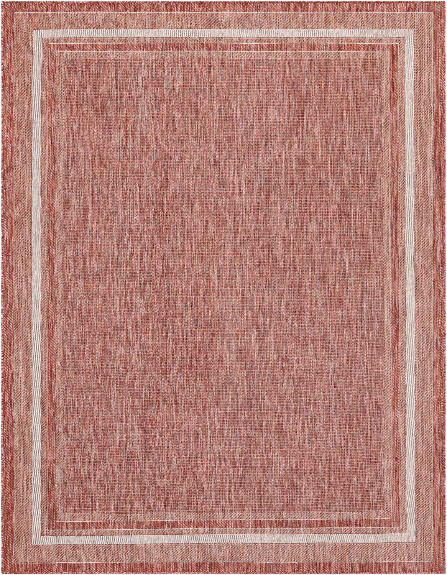 Primary image  9' x 12'  Washable Border Indoor / Outdoor Rug