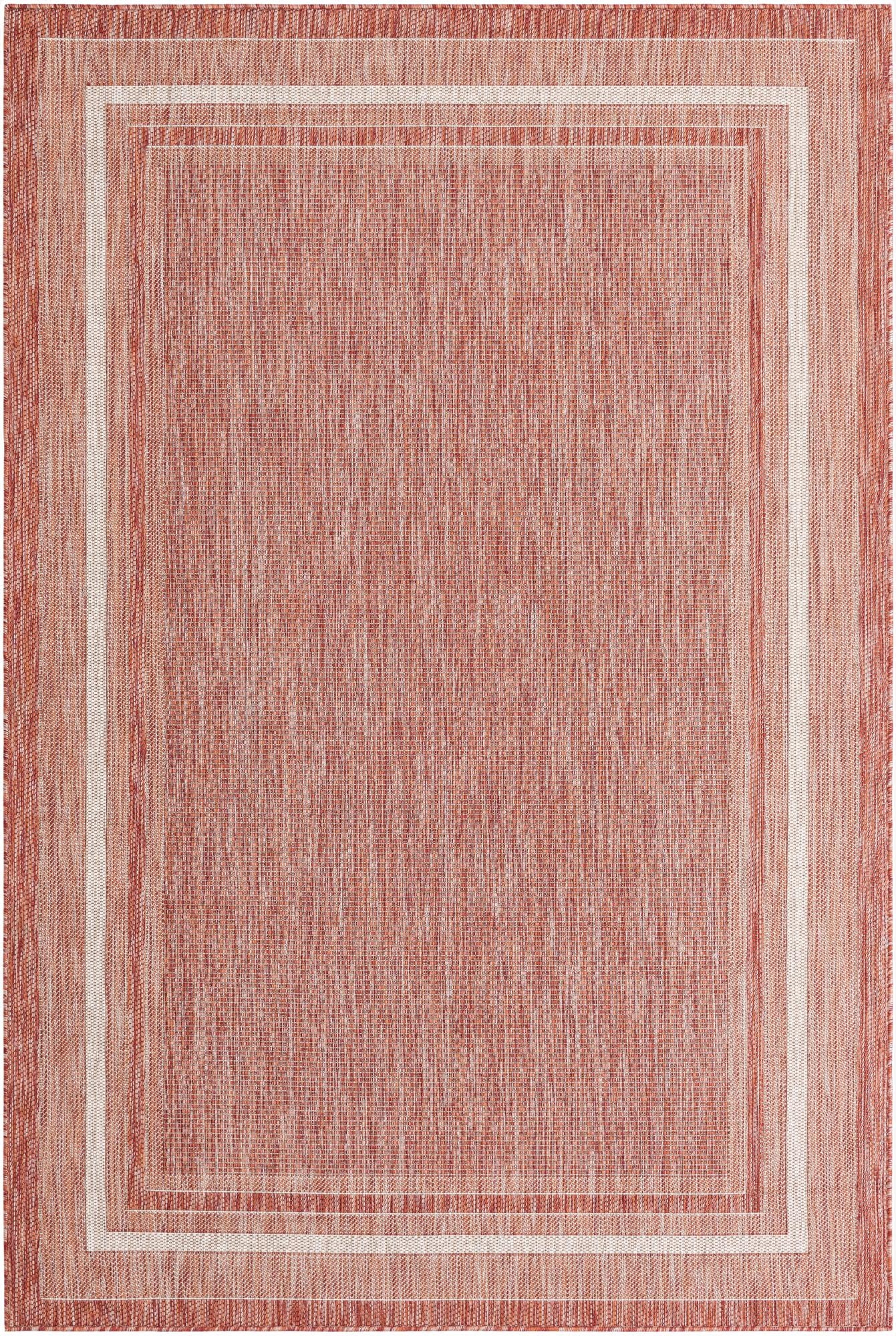  6' x 9'  Washable Border Indoor / Outdoor Rug