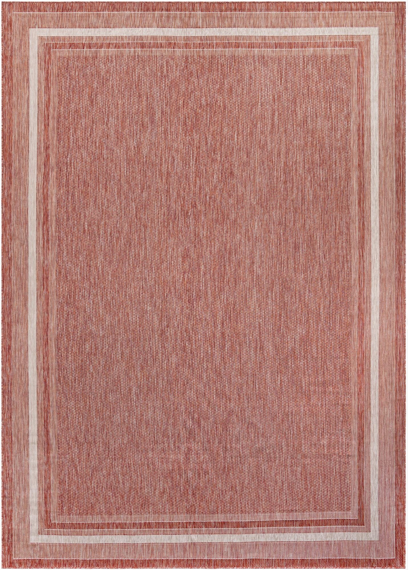 Primary image  10' x 14' 1  Washable Border Indoor / Outdoor Rug