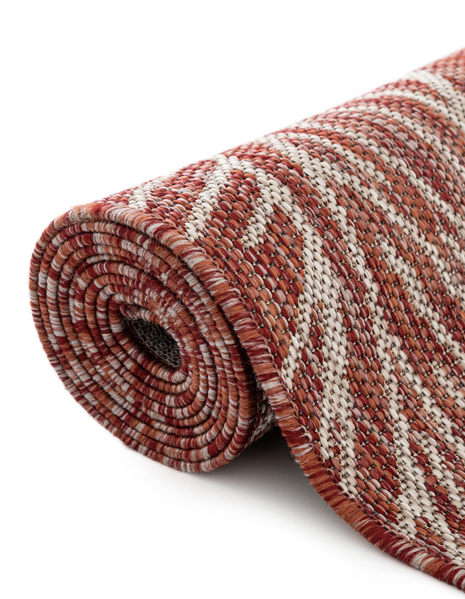 Rust Red 9' x 12' 2 Botanical Indoor / Outdoor Rug | Rugs.com