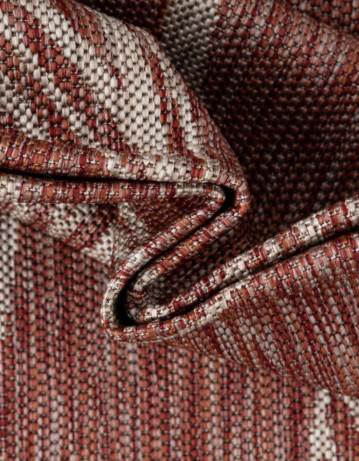 Detail image of  7' 10 x 11'  Washable Botanical Indoor / Outdoor Rug