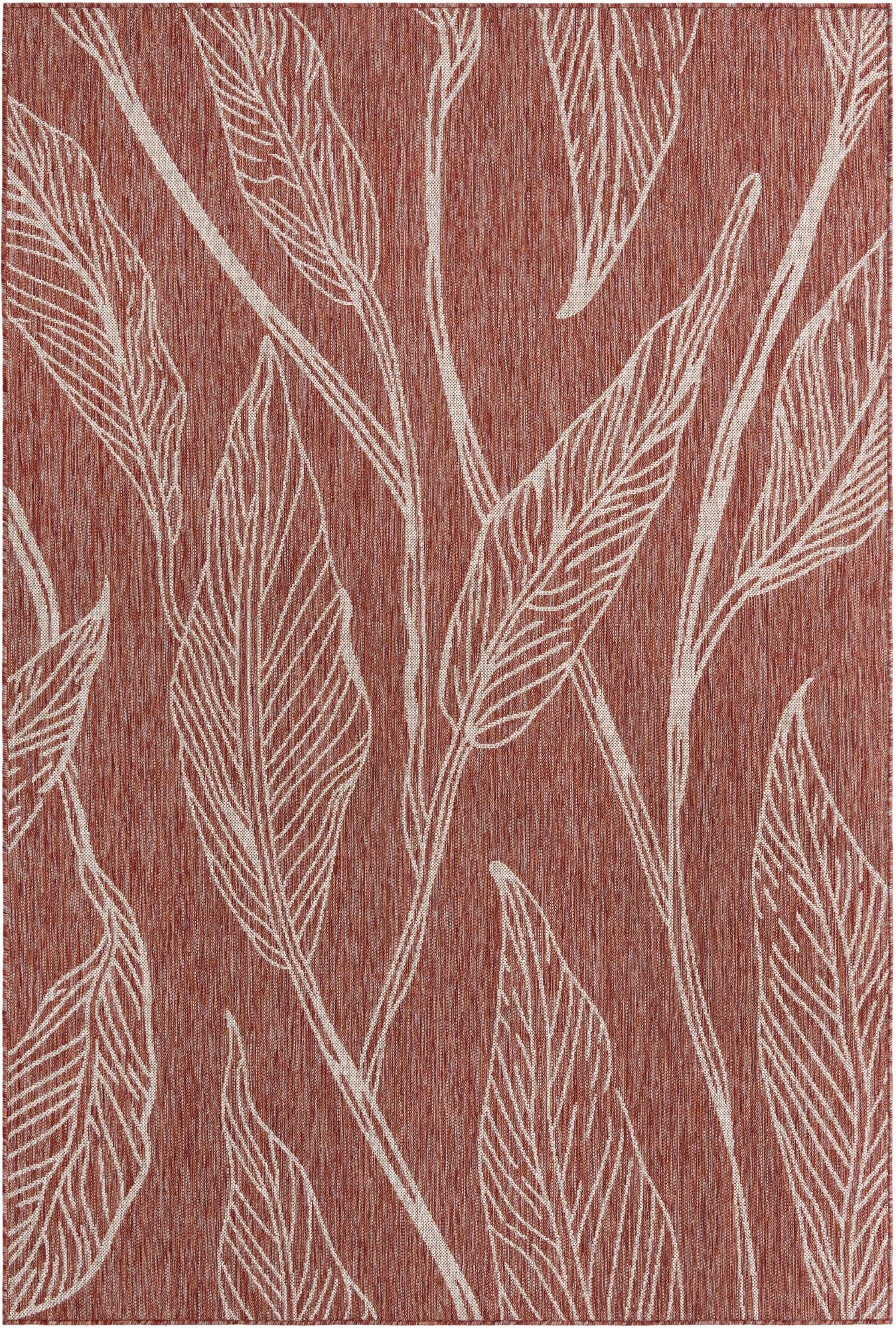 Primary image  6' x 9'  Washable Botanical Indoor / Outdoor Rug