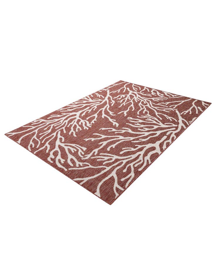 Detail image of  5' 3 x 7'  Washable Coastal Indoor / Outdoor Rug