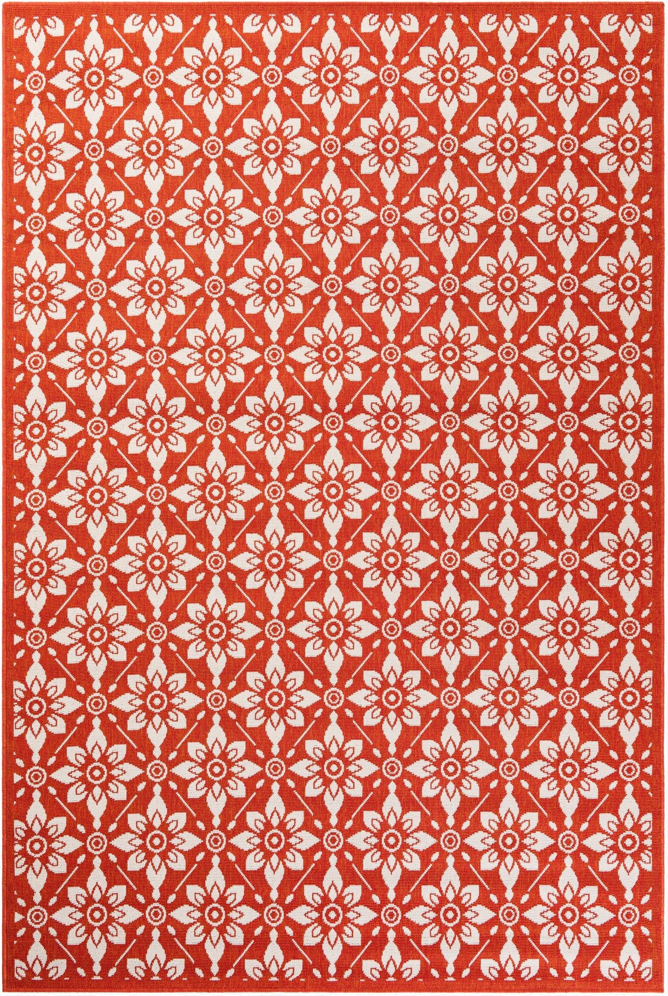  6' x 9'  Washable Lattice Indoor / Outdoor Rug