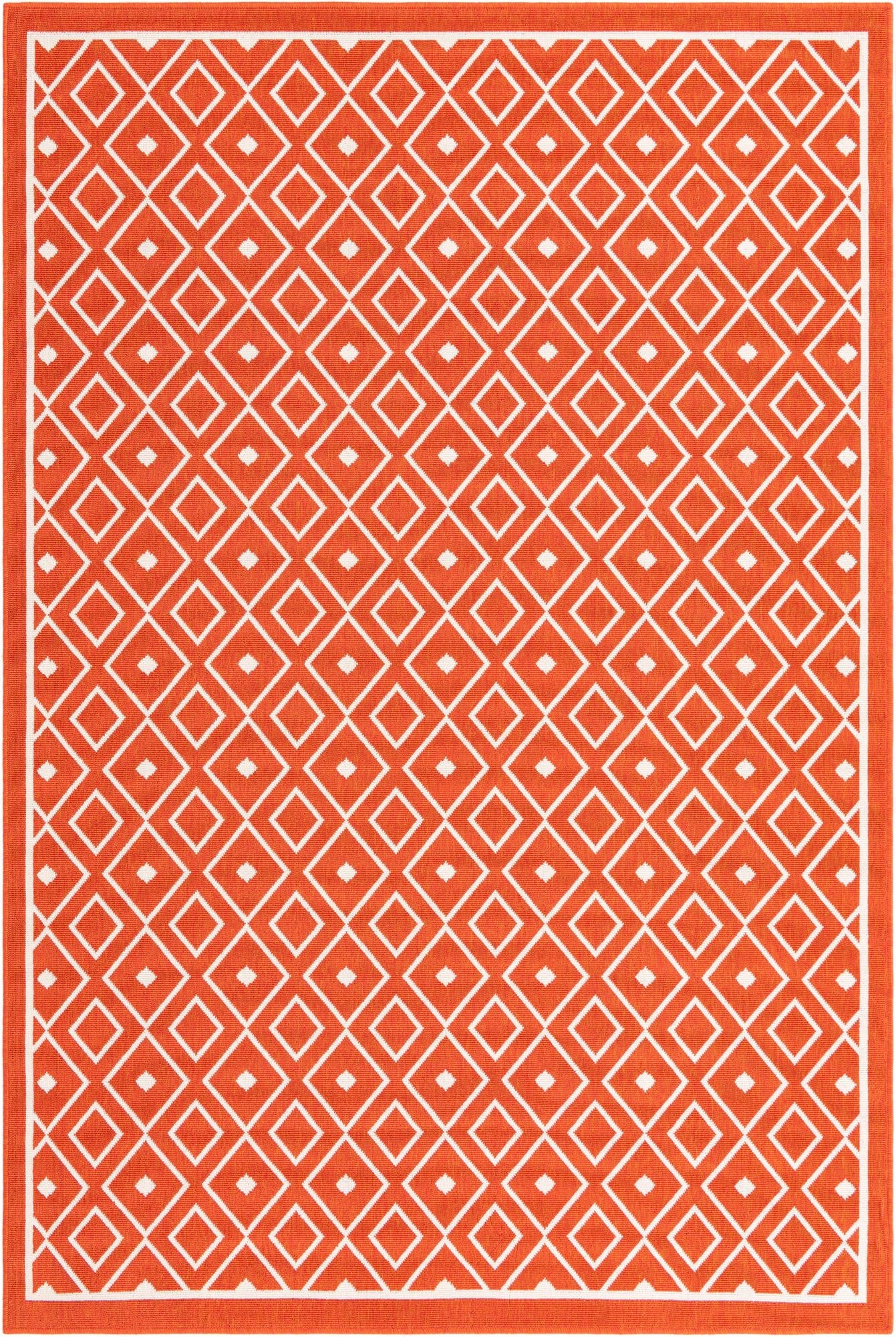  6' x 9'  Washable Lattice Indoor / Outdoor Rug