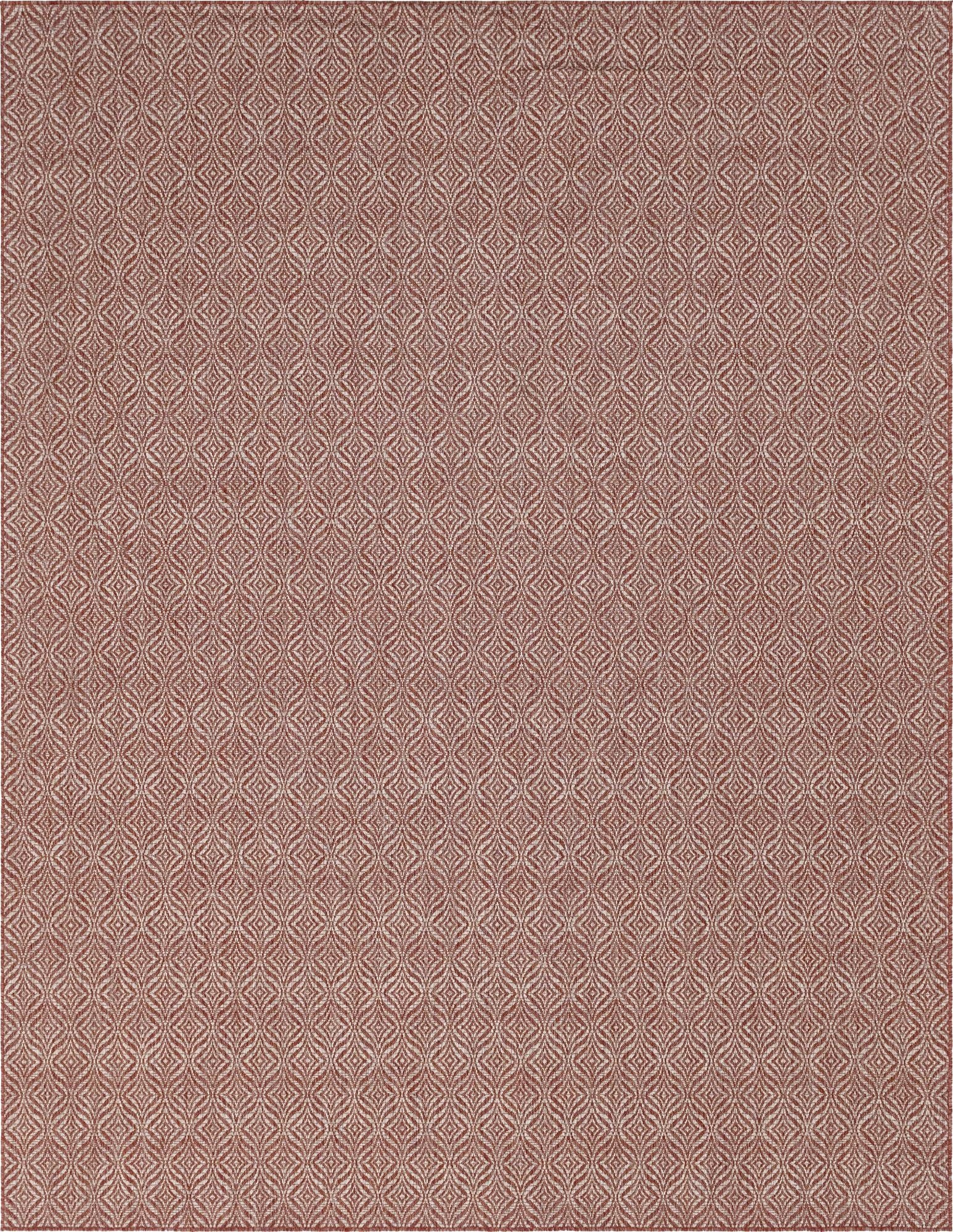  9' x 12'  Washable Lattice Indoor / Outdoor Rug