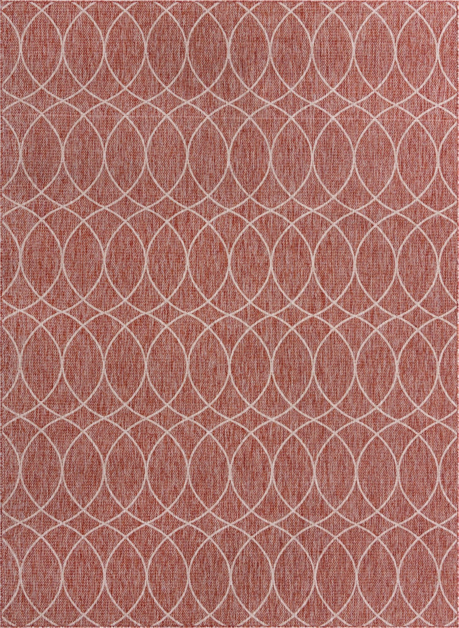  9' x 12'  Washable Lattice Indoor / Outdoor Rug