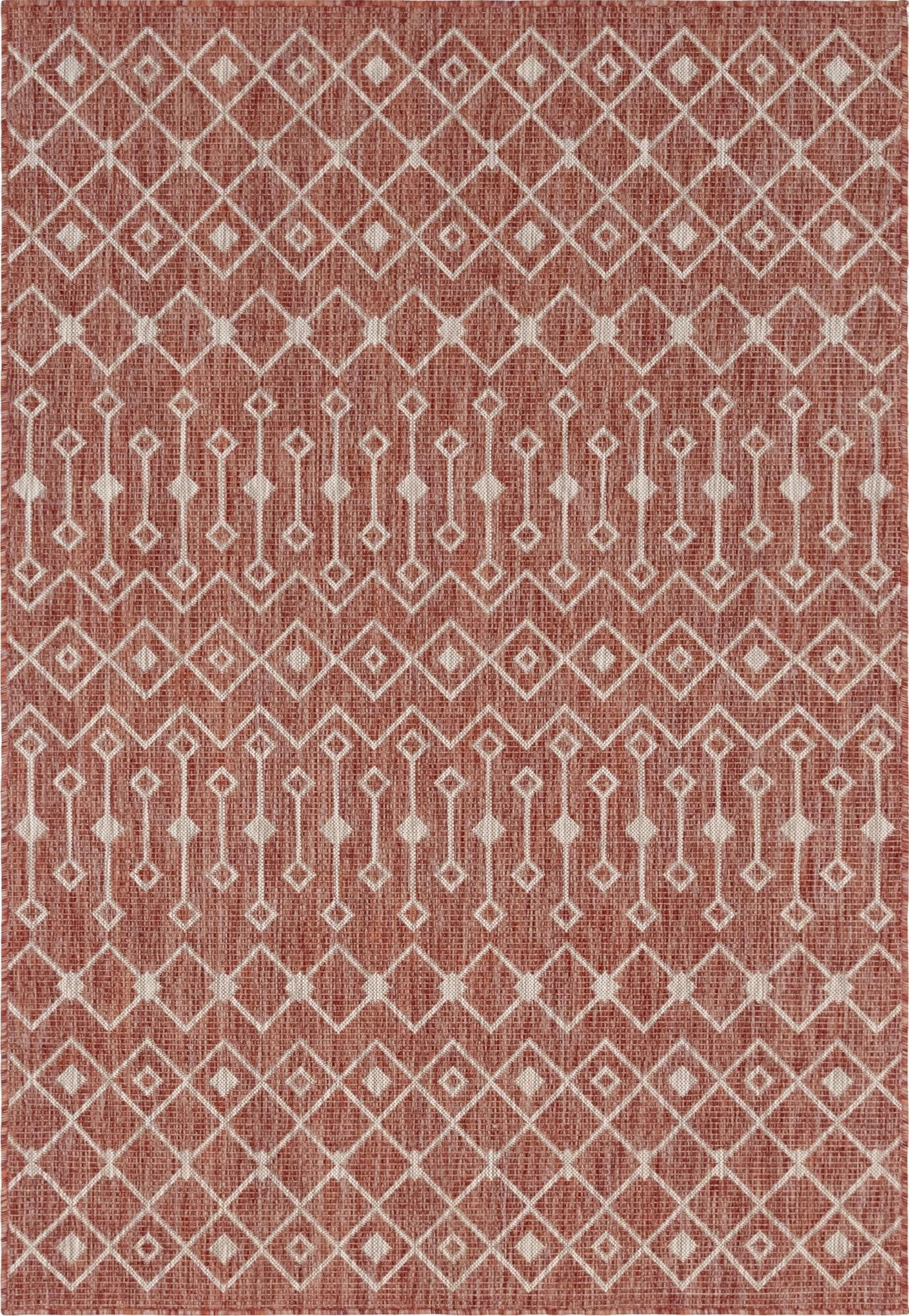  4' x 6'  Washable Lattice Indoor / Outdoor Rug