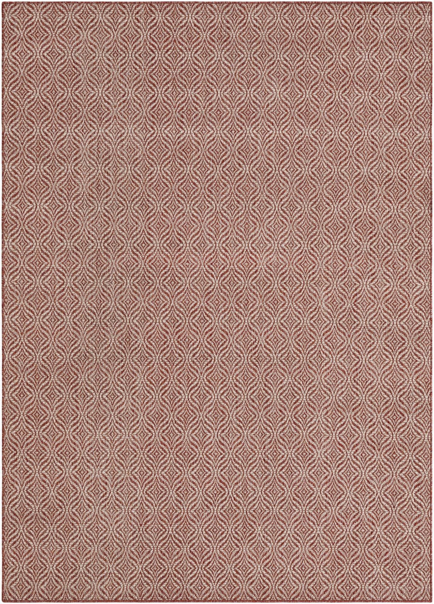  7' x 10'  Washable Lattice Indoor / Outdoor Rug
