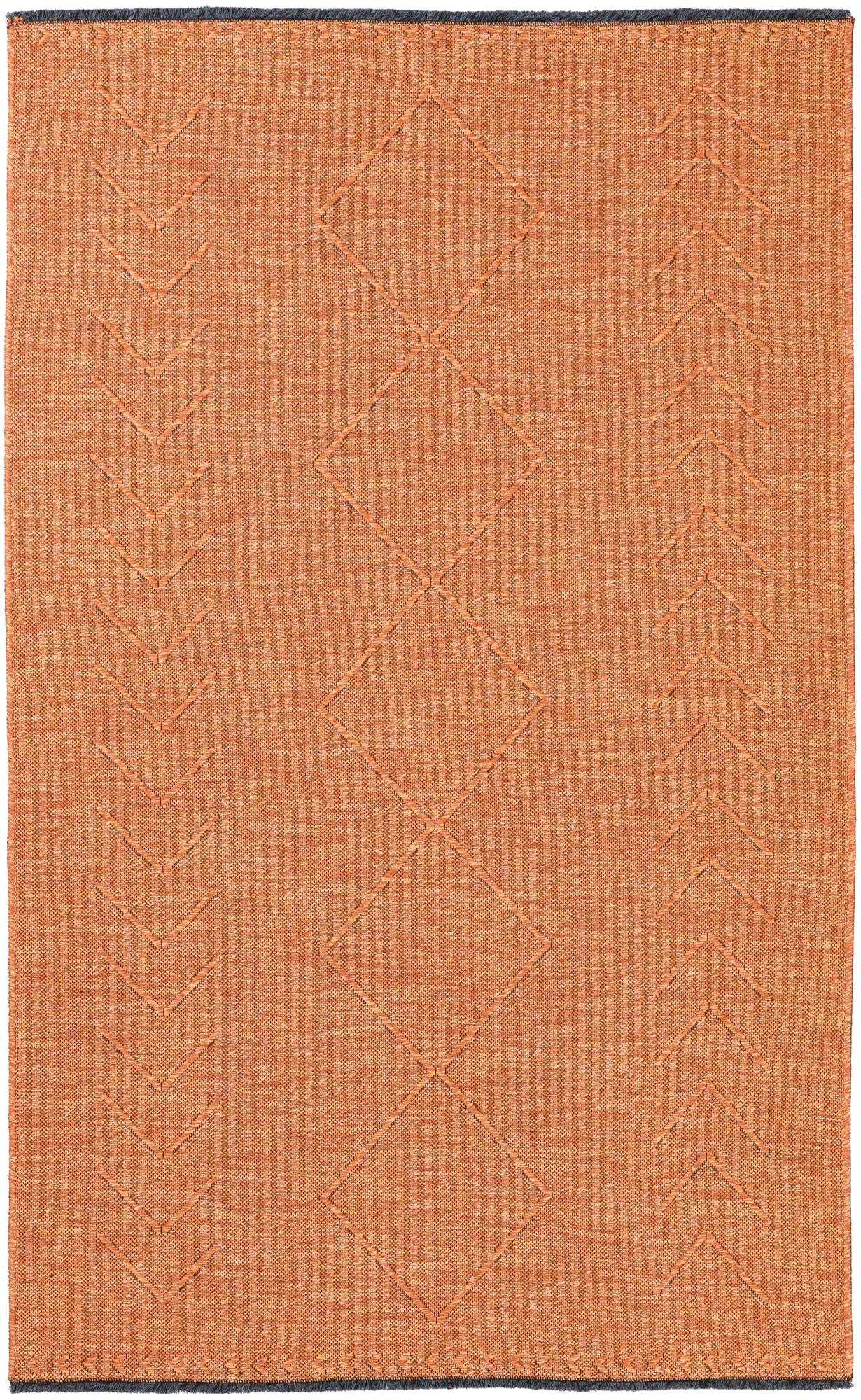 Rust Red 3' 10 x 6' 2 Modern Outdoor Rug | Rugs.com