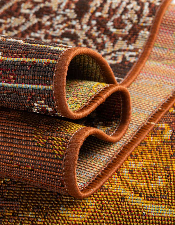 Rust Red 10' x 12' 2 Modern Indoor / Outdoor Rug | Rugs.com